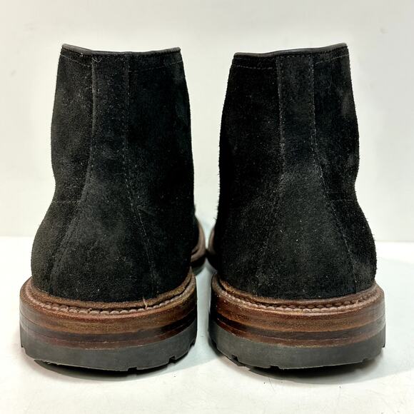 RARE Alden Indy D8922HC Mocc Toe Boot (Reverse Earth Chamois) Black VGUC 8.5 - Picture 4 of 11